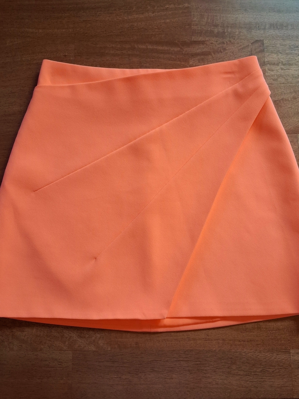 Alice + Olivia Shaylee Assymetrical Wrap Neon Mini Skirt